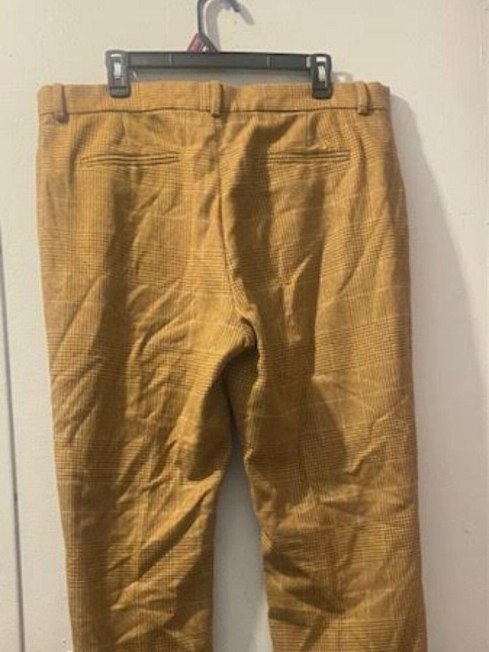 Lauren Ralph Lauren Camaron Plaid Wool Blend Dress Pants Size 16 Brown Career Of - Picture 6 of 7
